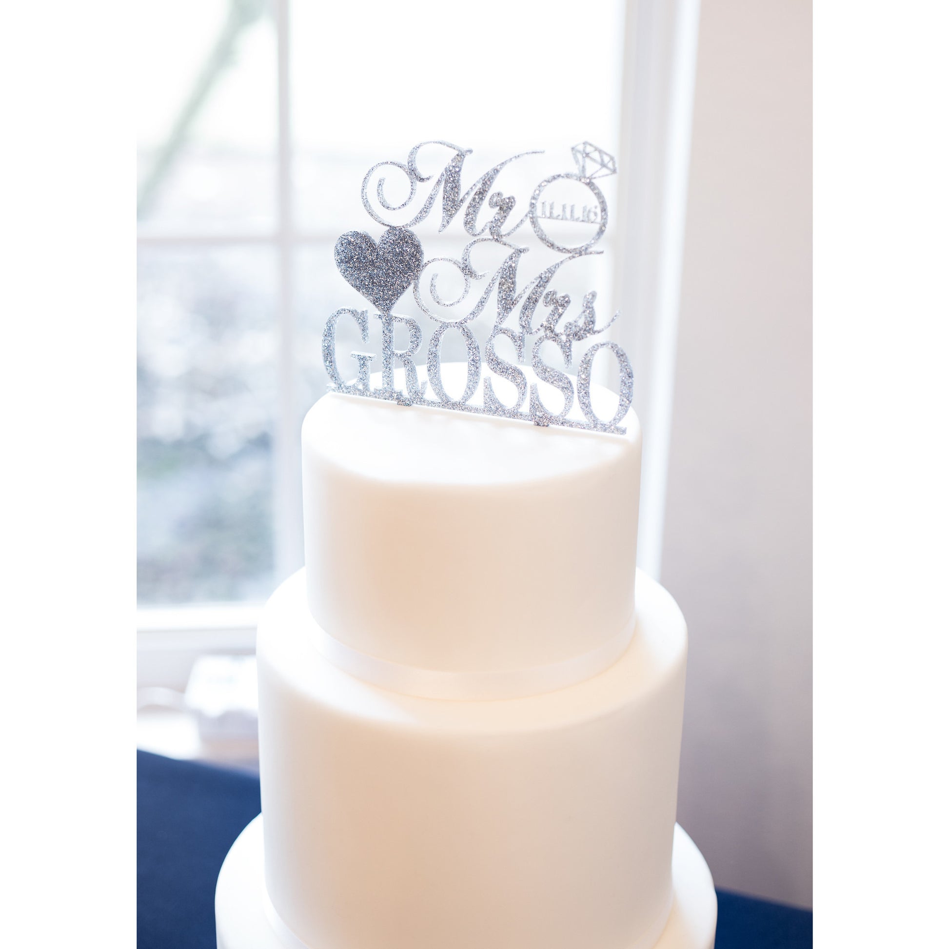 Personalized Mr & Mrs Customized Wedding Cake Topper - Wedding Decor Gifts