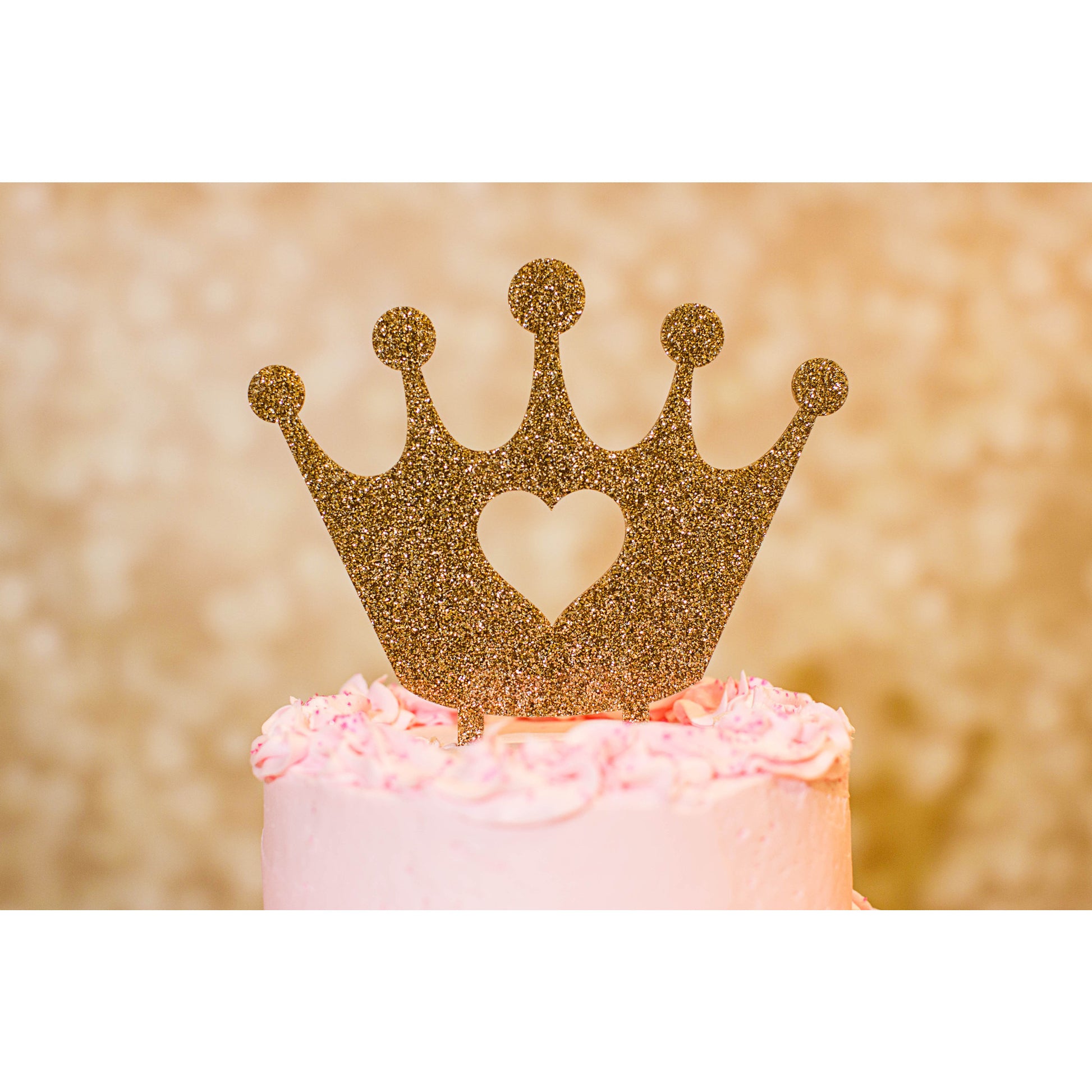 Gold Crown Cake Topper, Gold Crown Decoration, Tiara Cake Topper