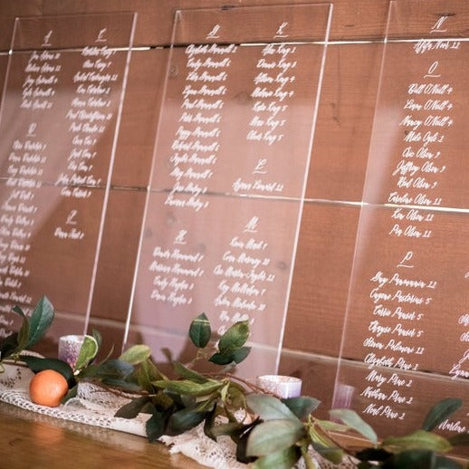 Custom Wedding Seating Chart Sign - Wedding Decor Gifts