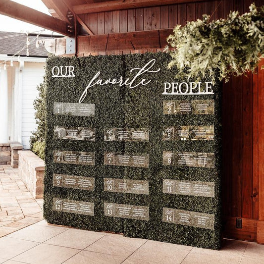 Custom Wedding Seating Chart Wall