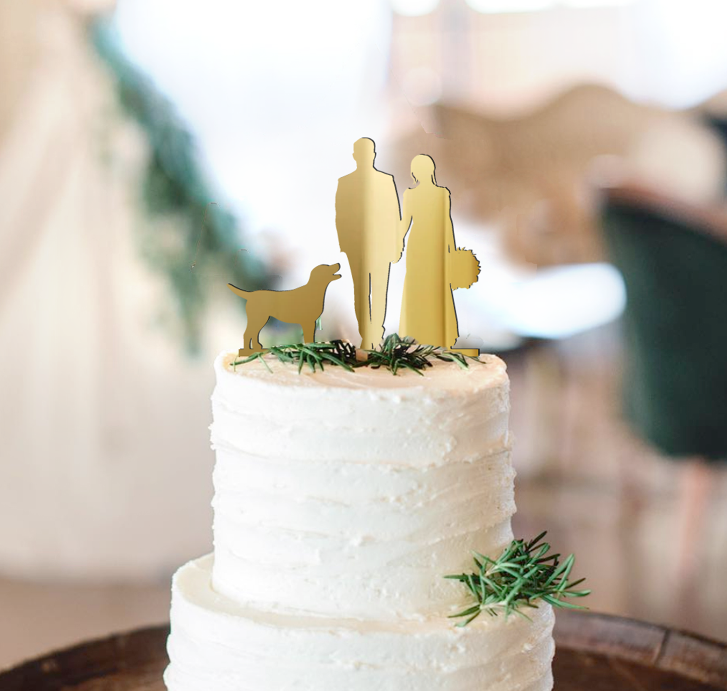 Dog Wedding Cake Topper Rare Breeds Custom Couple Silhouette Dog Pet Wedding Cake Topper