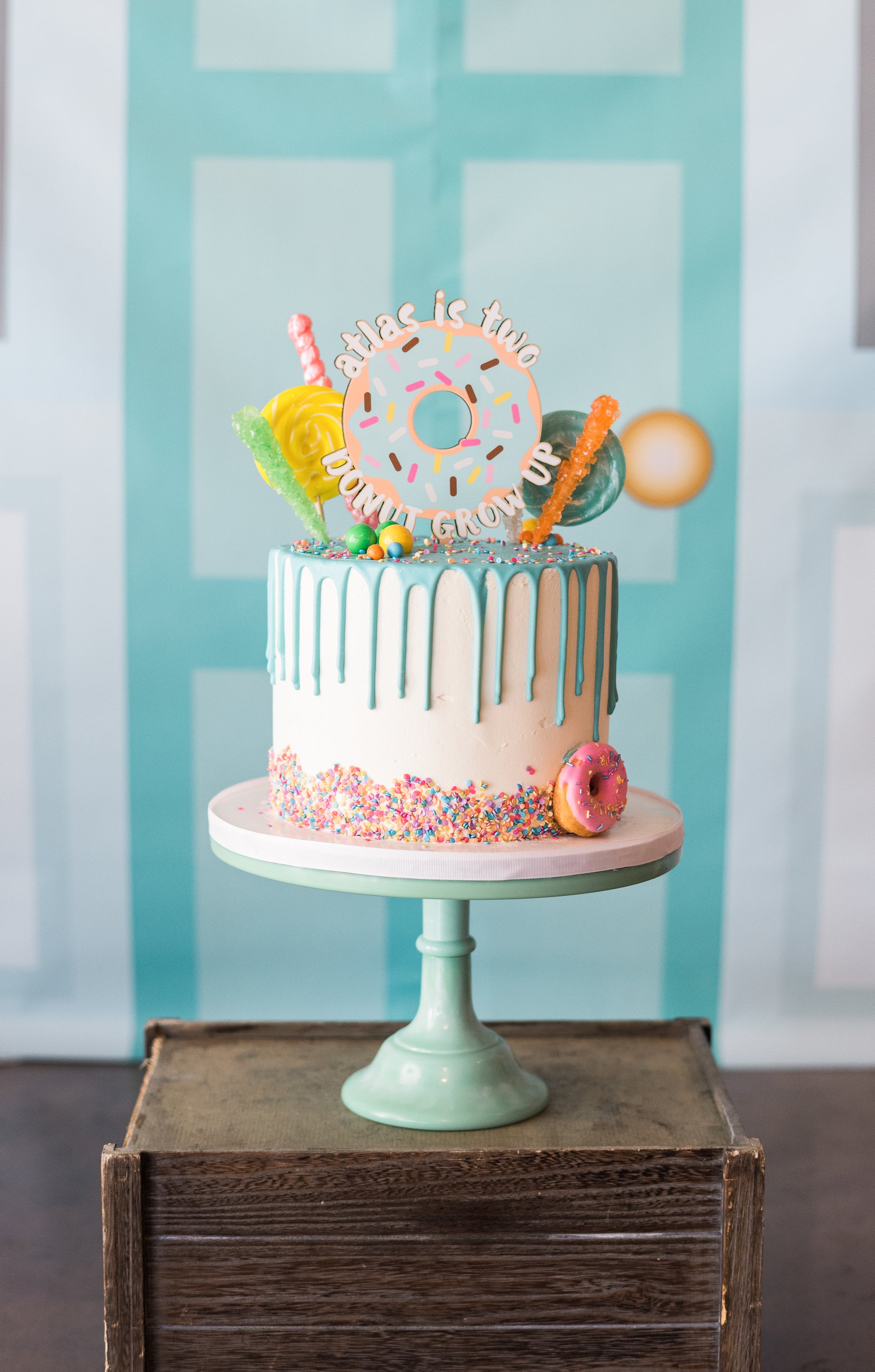 Donut Grow Up Cake Topper - Wedding Decor Gifts