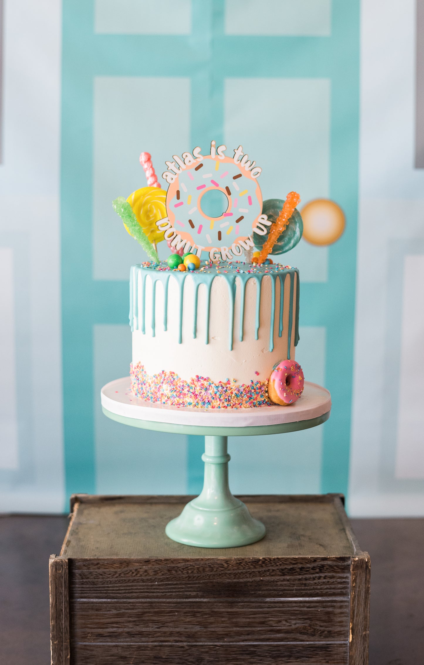 Donut Grow Up Cake Topper - Wedding Decor Gifts