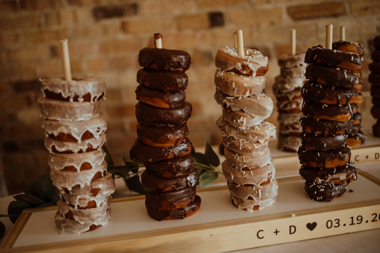 Wooden Donut Stand Personalized