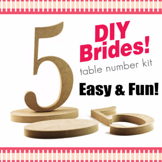 DIY Table Number Kit - Wedding Decor Gifts