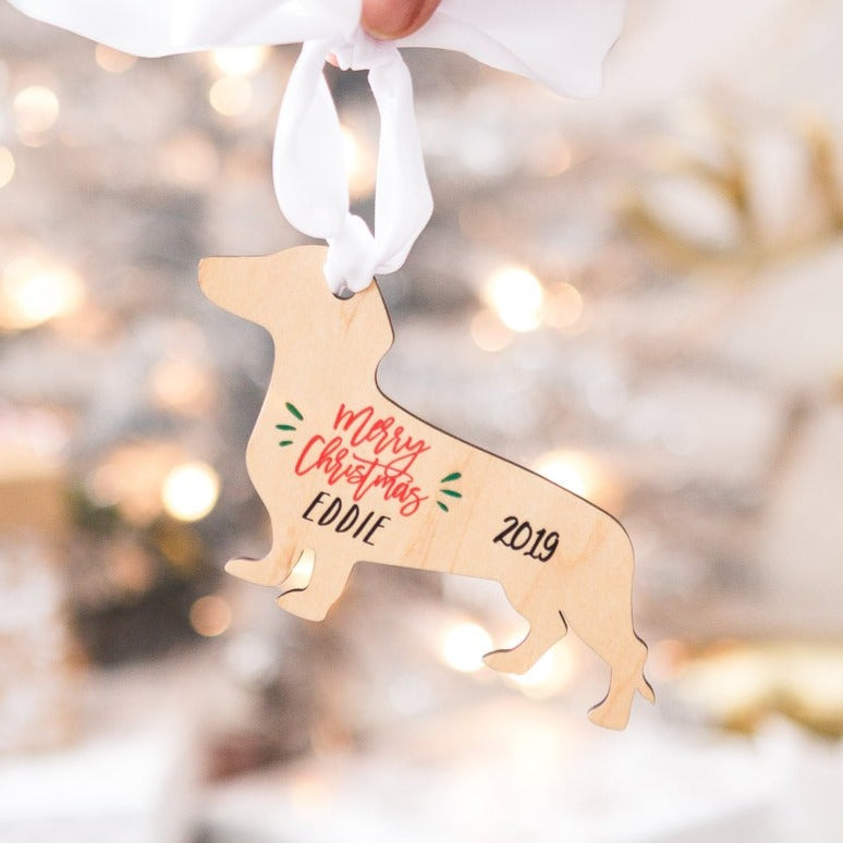 Christmas Ornament Dachshund Dog