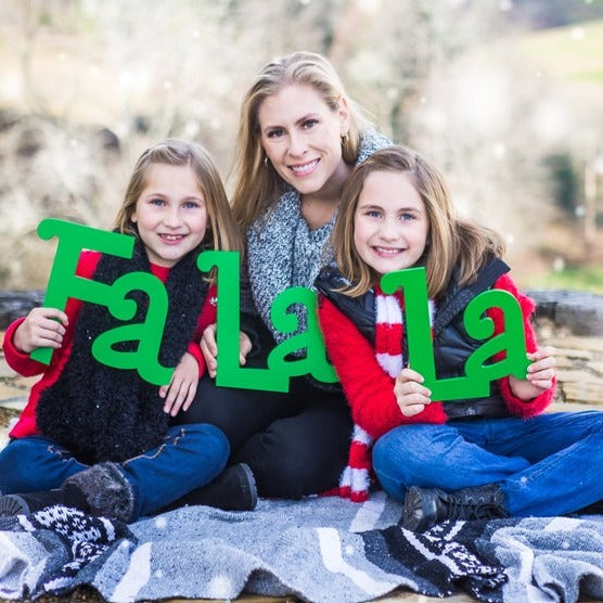 "Fa La La" Signs for Holiday Christmas Cards - Wedding Decor Gifts