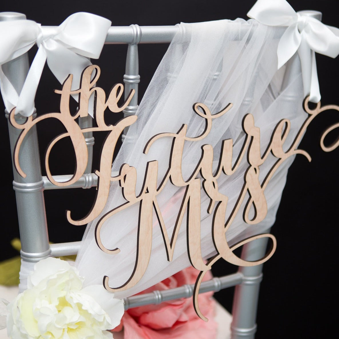 "The Future Mrs" Chair Sign - Wedding Decor Gifts