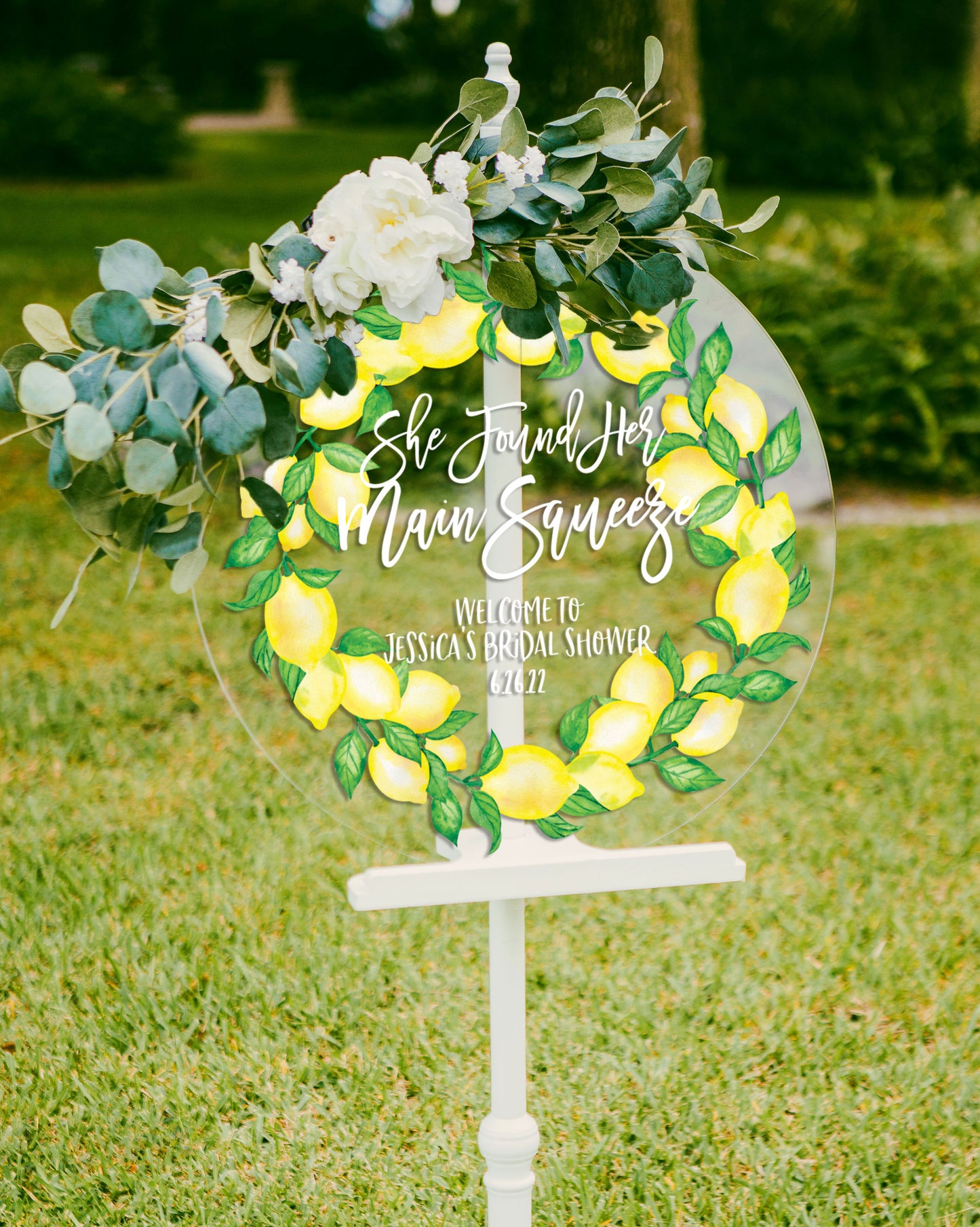 Bridal Shower Welcome Sign Lemon Theme