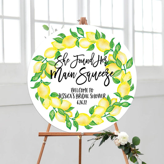 ain squeeze bridal shower decor welcome sign