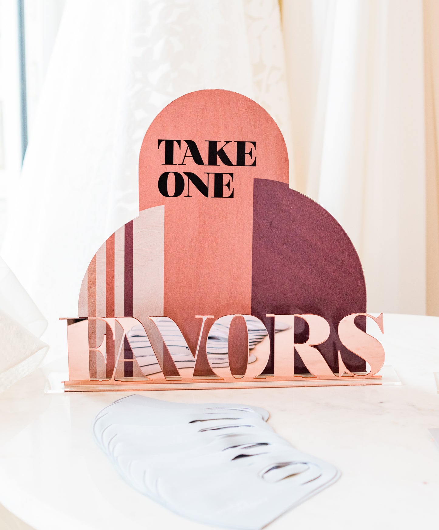 Boho Mod Favors Sign