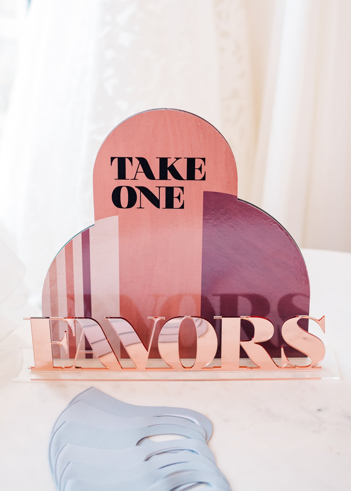 Boho Mod Favors Sign