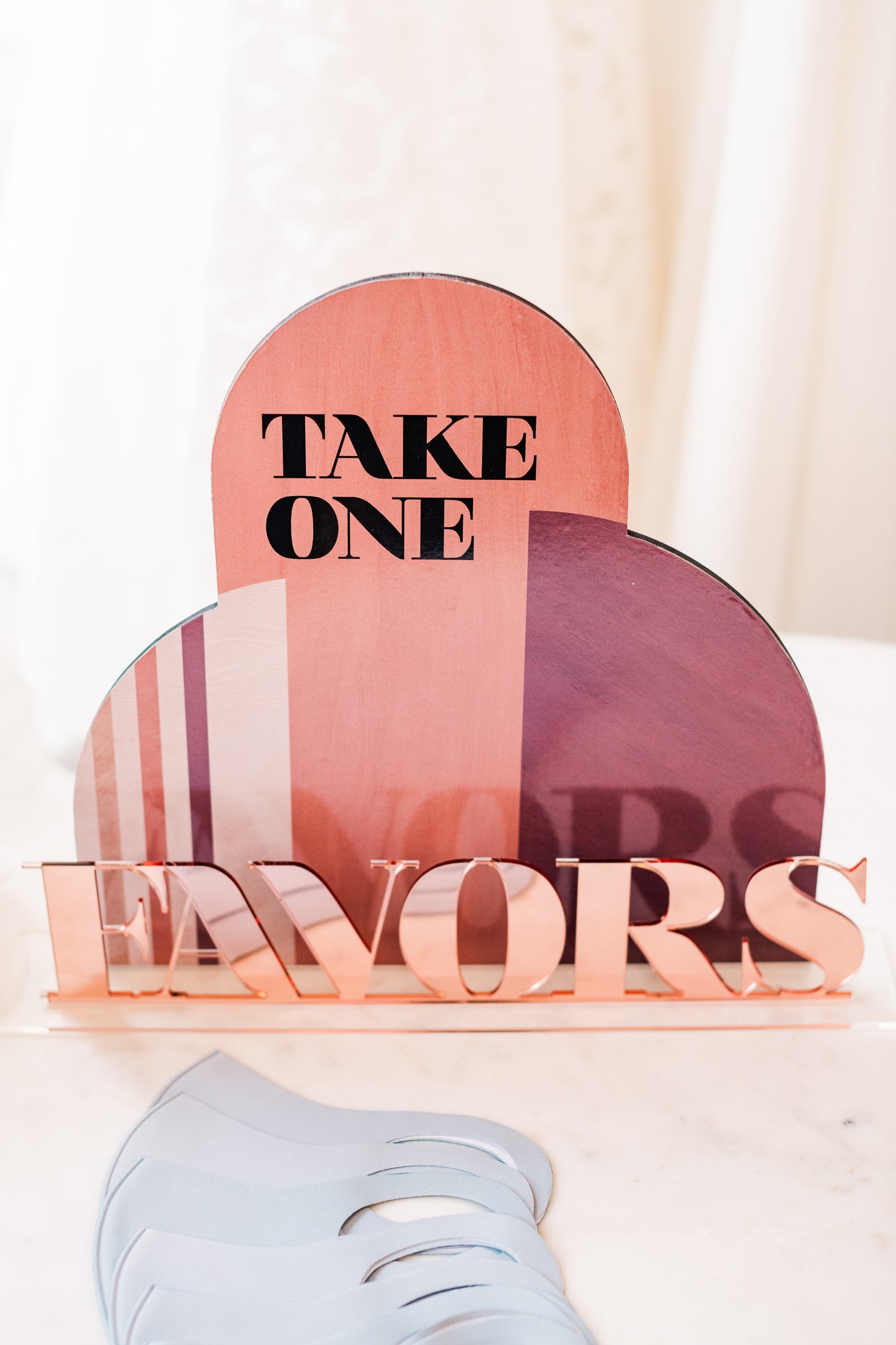 Boho Mod Favors Sign