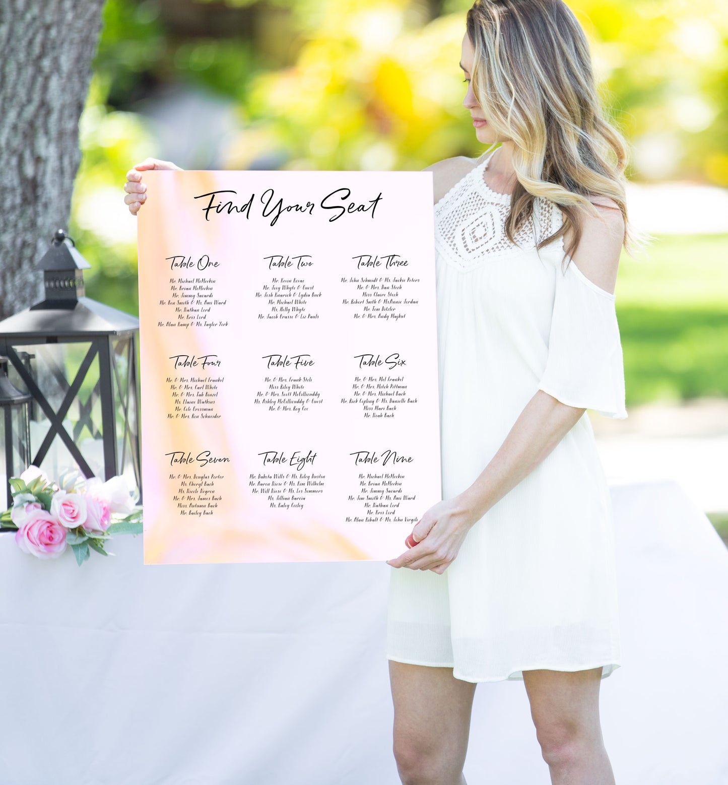 Seating Chart Wedding Signs - Wedding Decor Gifts