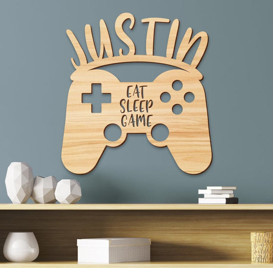 Gamer Kids Name Sign