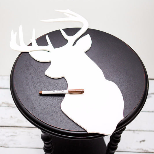 Buck Silhouette Guestbook - Wedding Decor Gifts