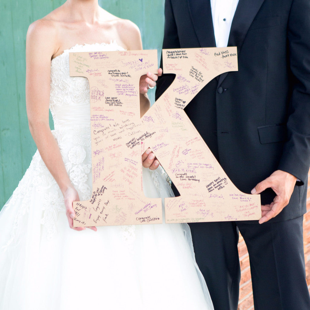 Large Monogram Guestbook Letter - Wedding Decor Gifts