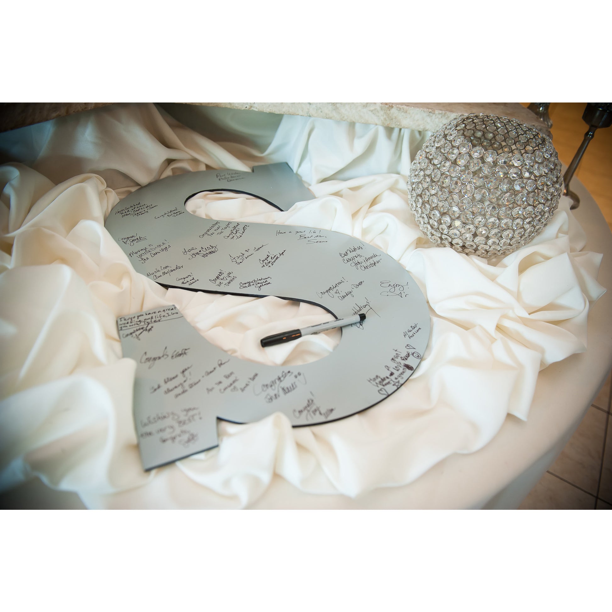 Large Monogram Guestbook Letter - Wedding Decor Gifts