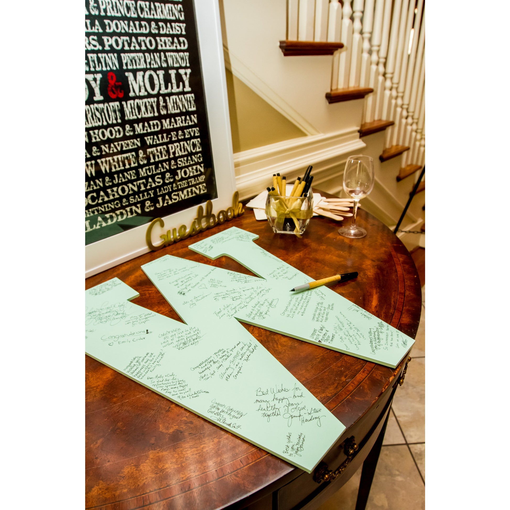Large Monogram Guestbook Letter - Wedding Decor Gifts