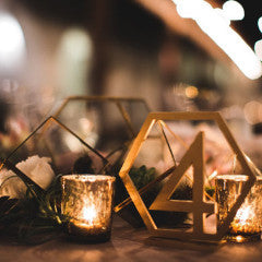 Geometric Table Numbers - Wedding Decor Gifts