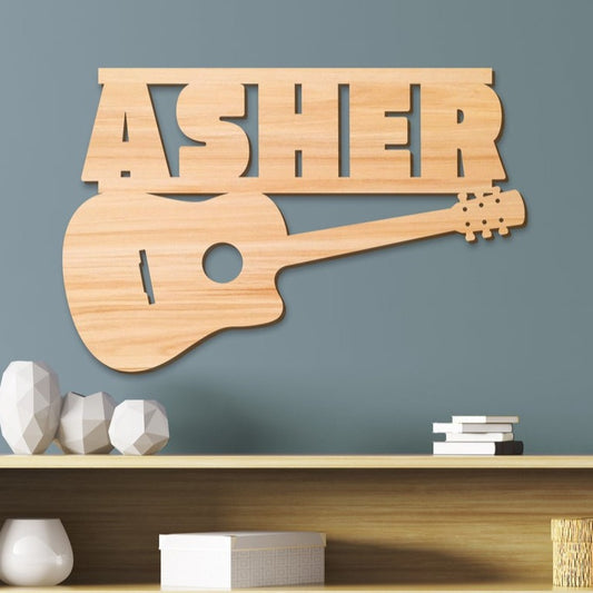 Guitar Kids Name Sign