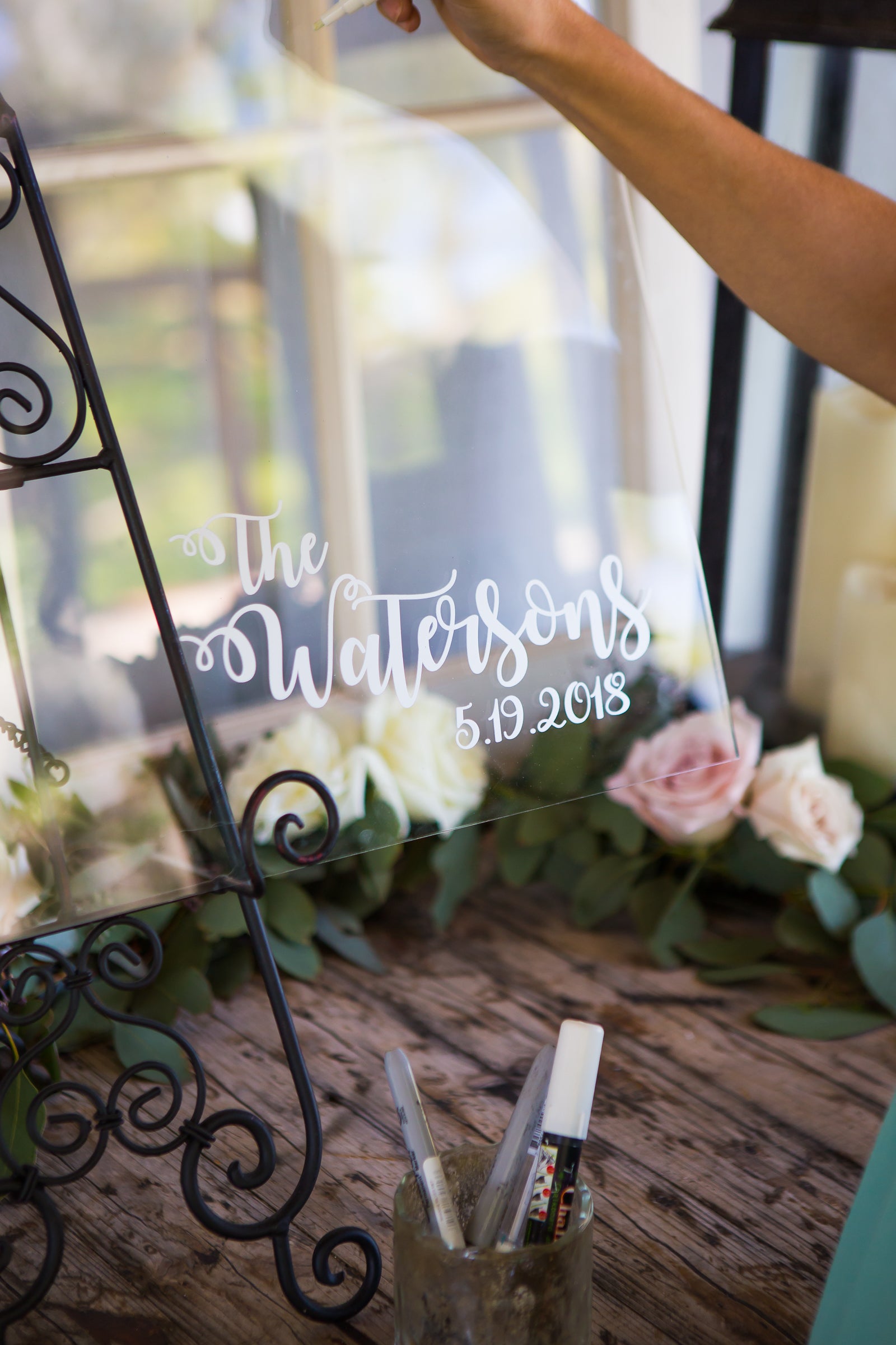 Personalized Clear Acrylic Wedding Guestbook - Wedding Decor Gifts