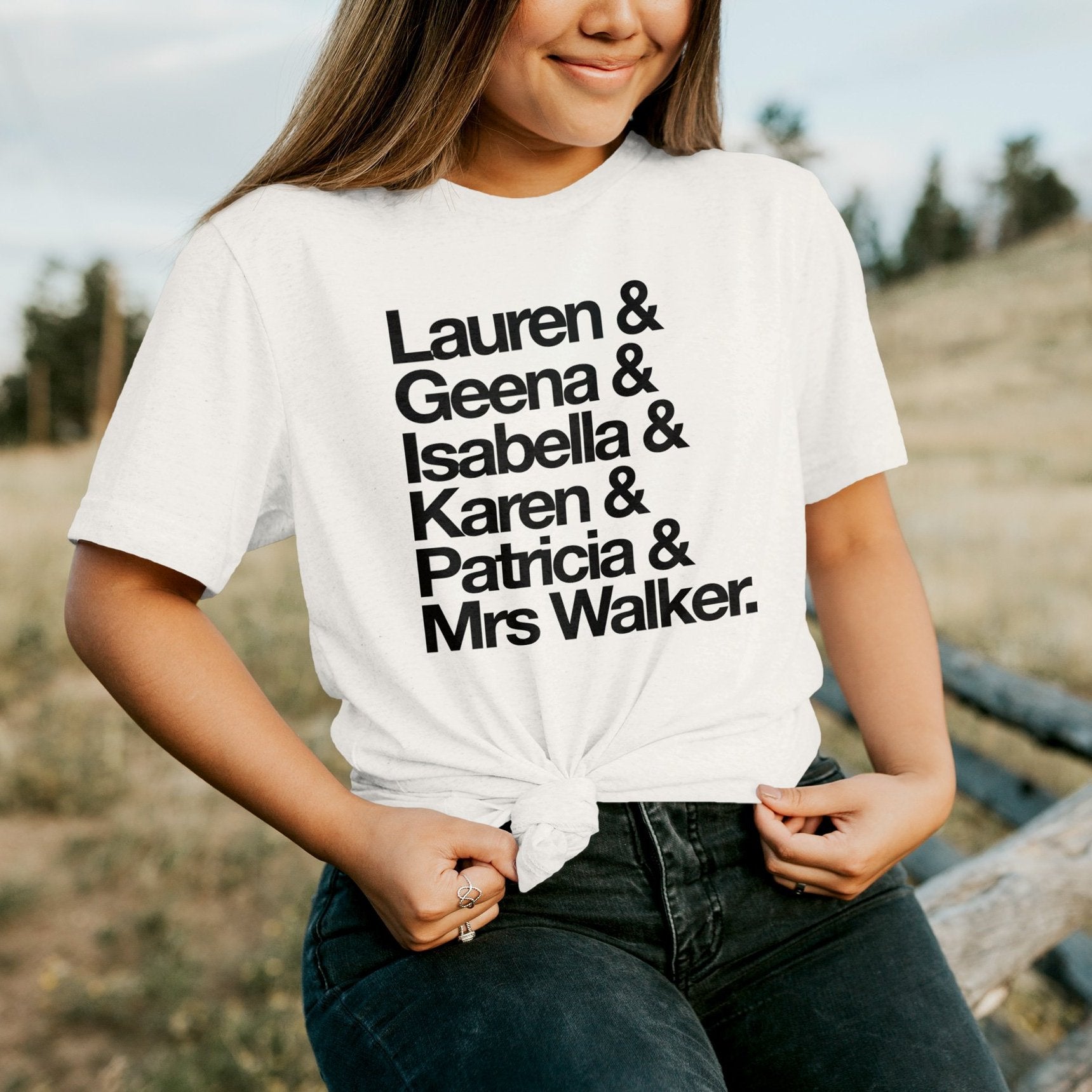 Bridal Party Names Shirt - Wedding Decor Gifts