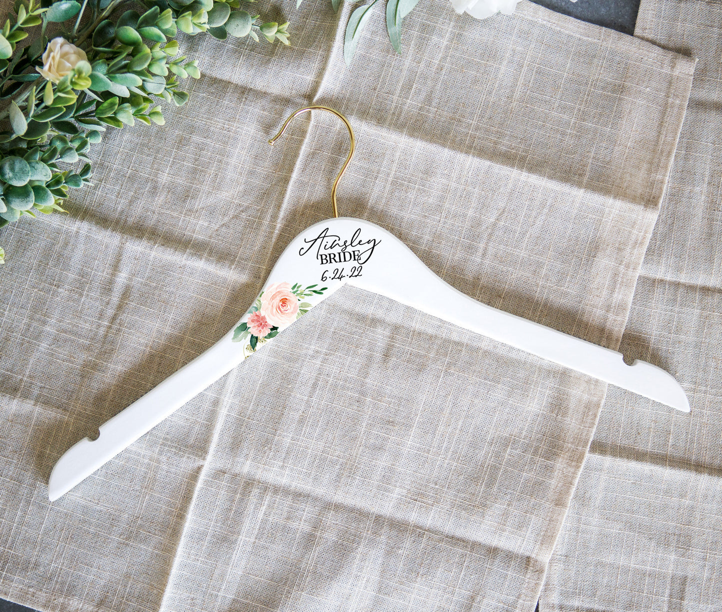 Wedding Hangers with Names and Titles - Wedding Decor Gifts