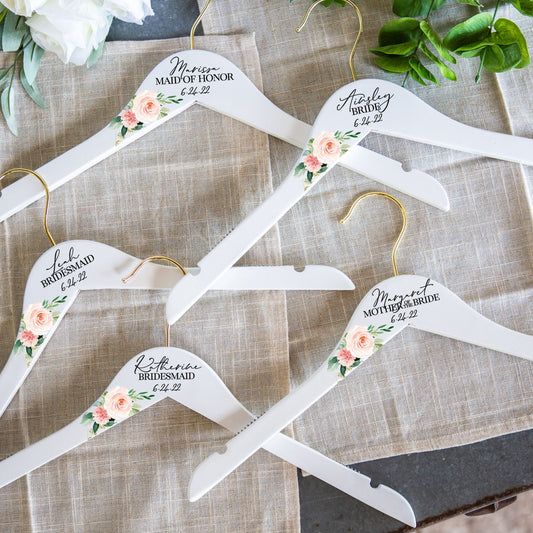 Wedding Hangers with Names and Titles - Wedding Decor Gifts