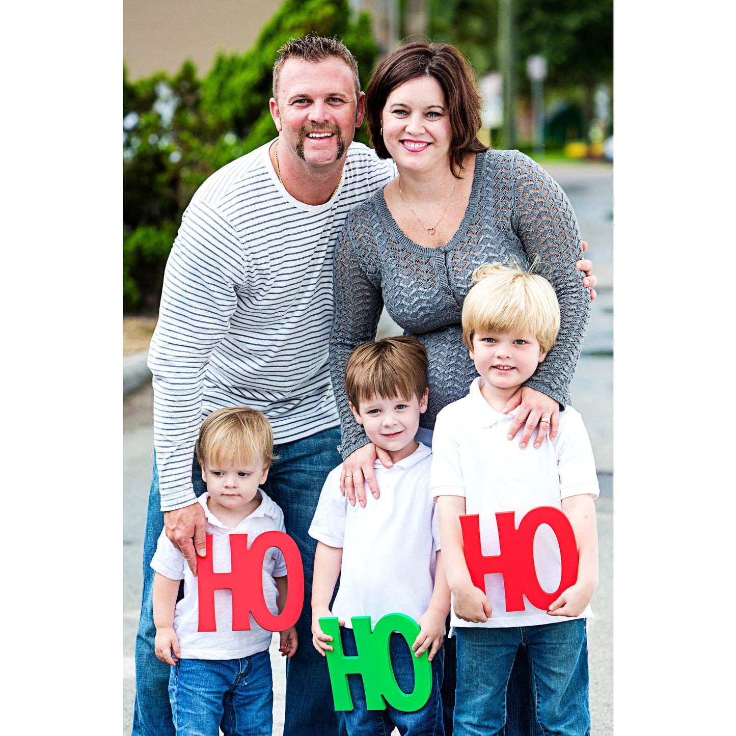 Ho Ho Ho Holiday Card Photo Prop Signs - Wedding Decor Gifts