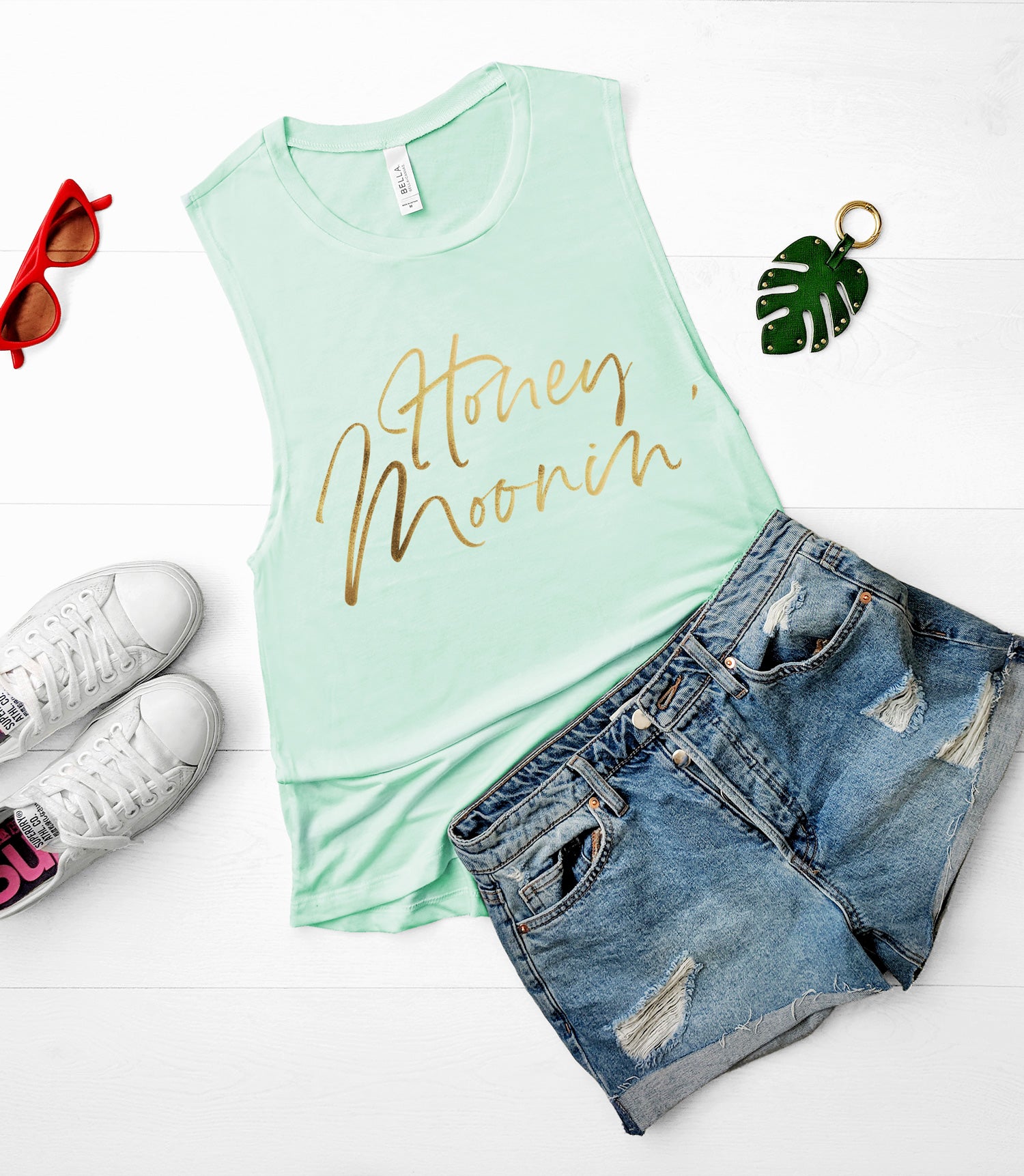 Honeymoon Shirt Tank Top 'Honeymoonin' - Wedding Decor Gifts