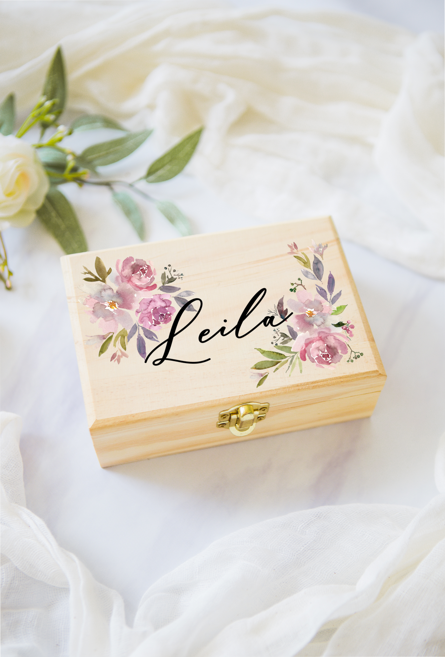 Flower Girl or Bridesmaids Gift Box Jewelry Box - Wedding Decor Gifts