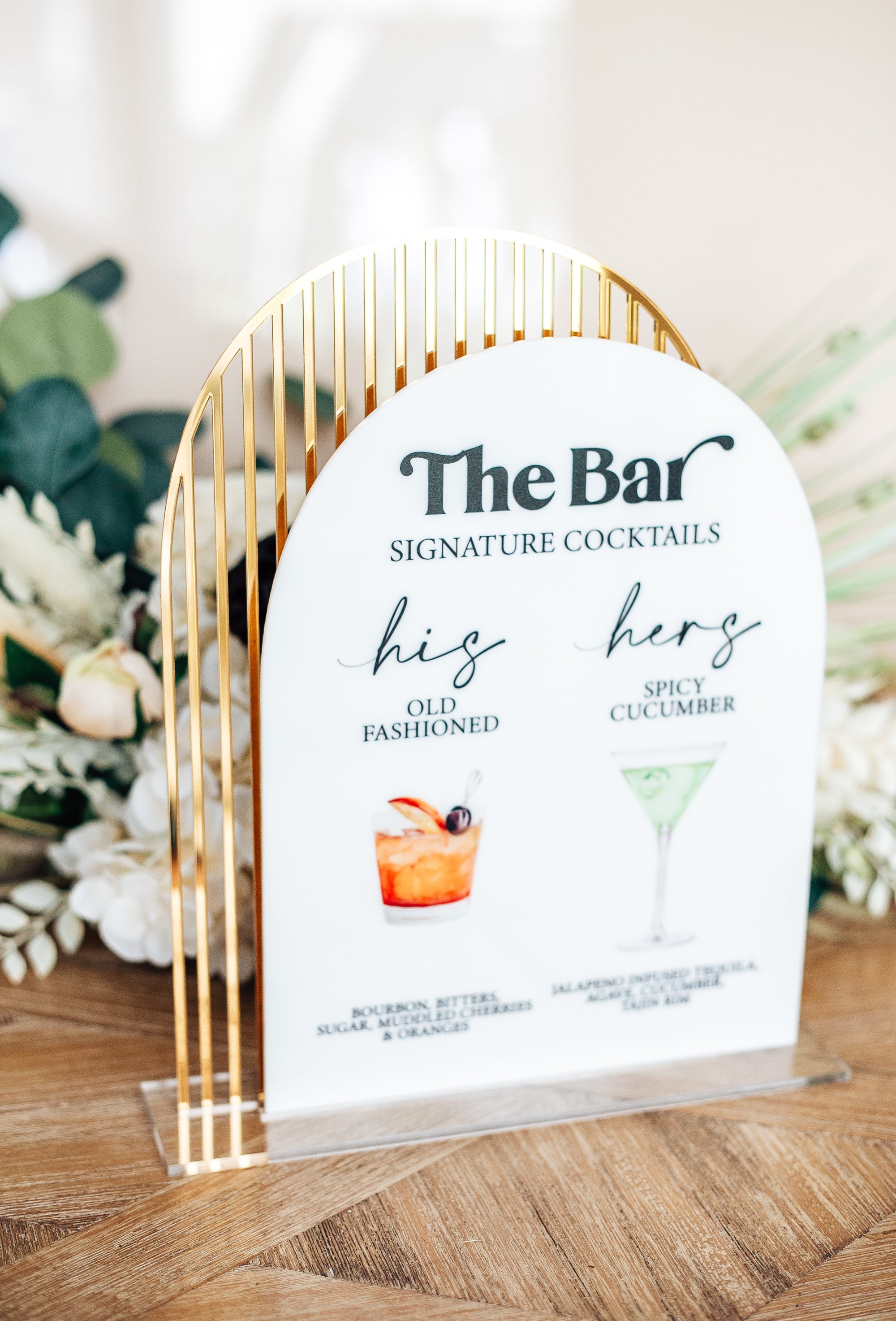 Midcentury Modern Bar Menu Signs – Z Create Design