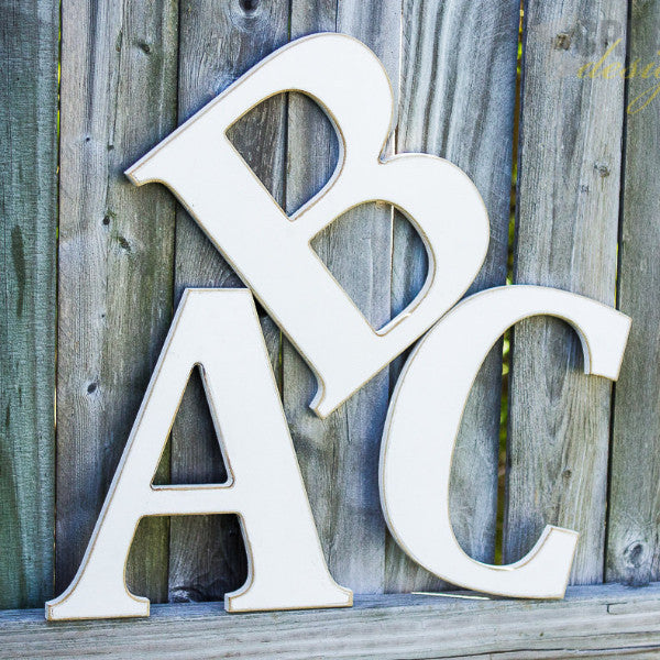 12 Inch Large Wooden Letter - Wedding Decor Gifts