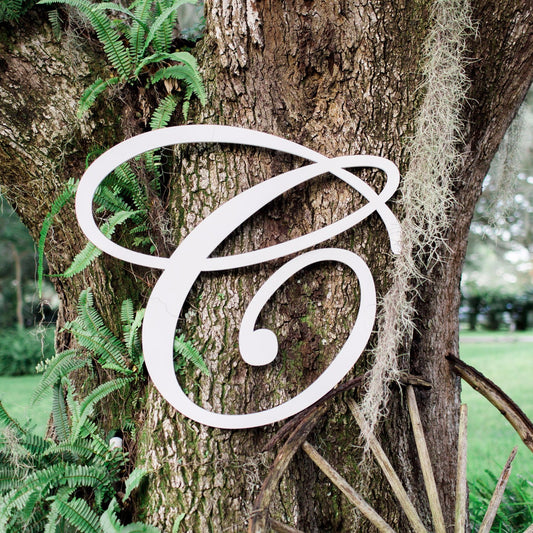 30" Tall Monogram Letter Sign - Wedding Decor Gifts