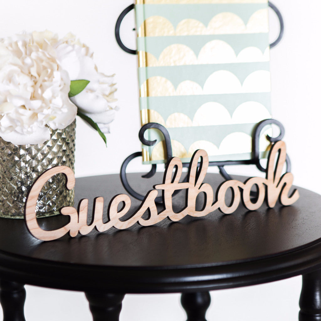 Guestbook Sign Cutout - Wedding Decor Gifts