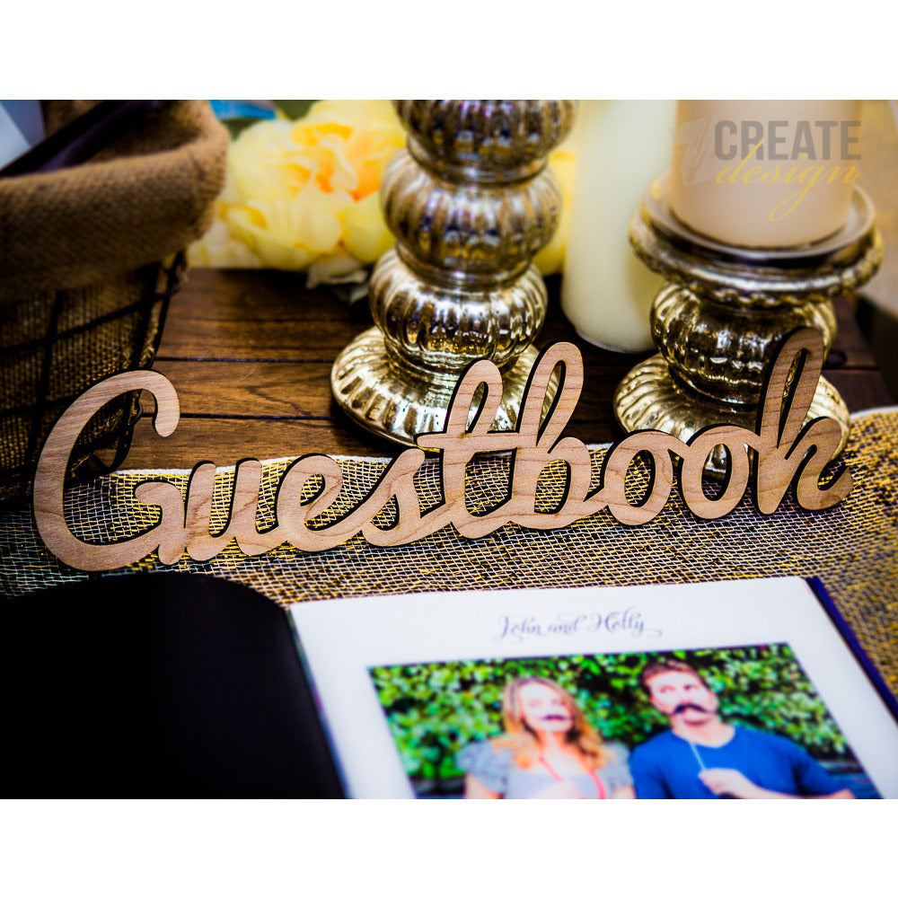 Guestbook Sign Cutout - Wedding Decor Gifts