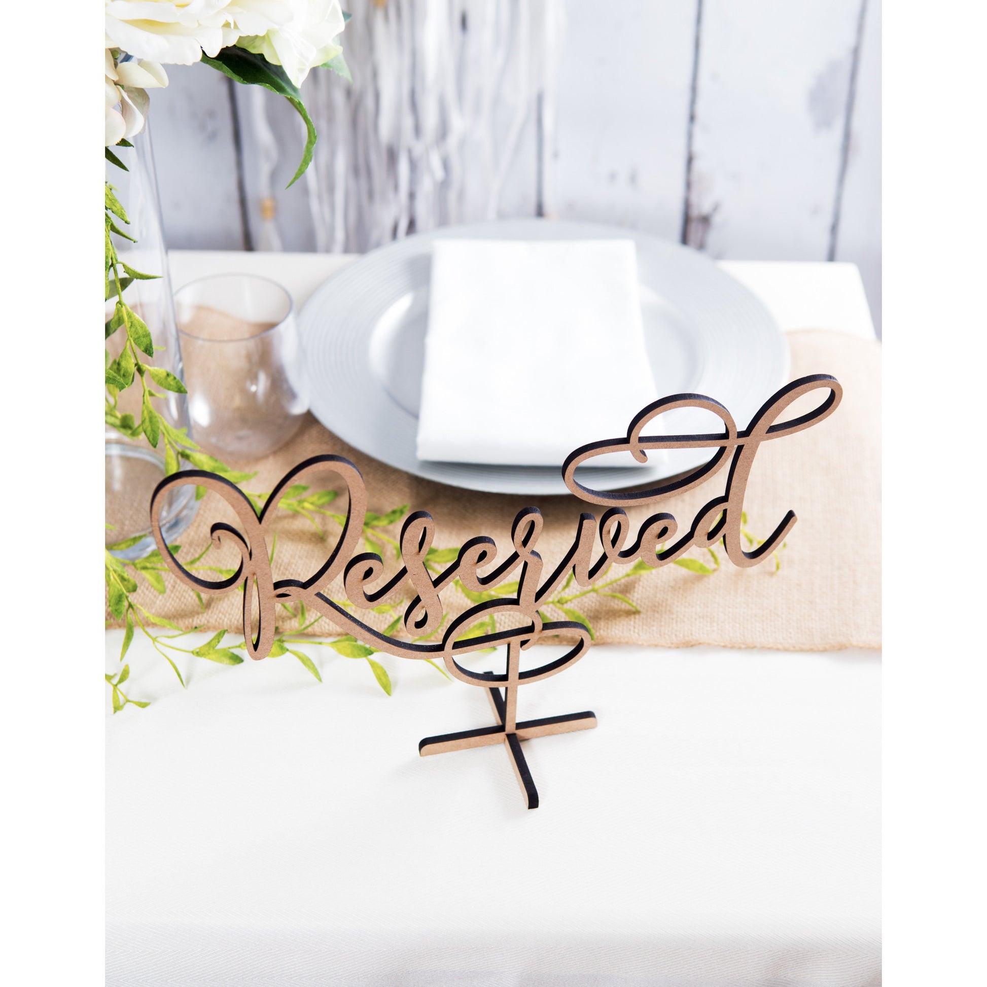 Standing Reserved Table Sign - Wedding Decor Gifts