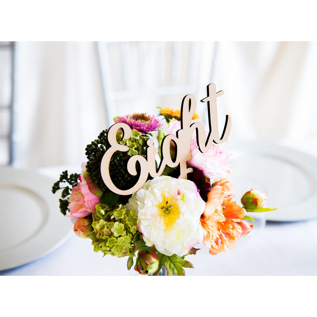 Word Table Number Word Signs - Wedding Decor Gifts