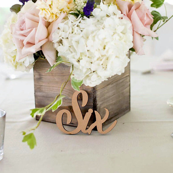 Word Table Number Word Signs - Wedding Decor Gifts