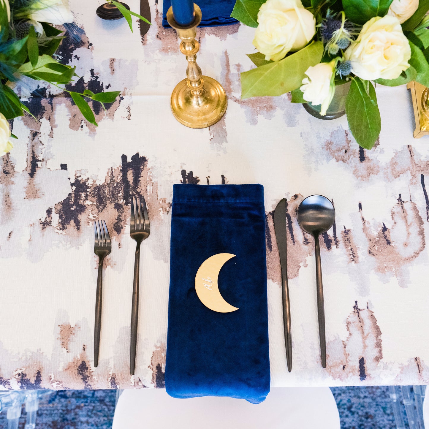 Moon Shaped Place Cards