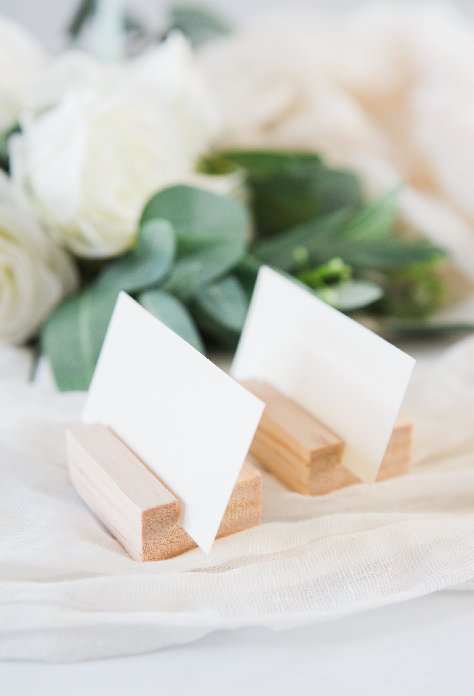 Wooden Place Card Holders - Wedding Decor Gifts