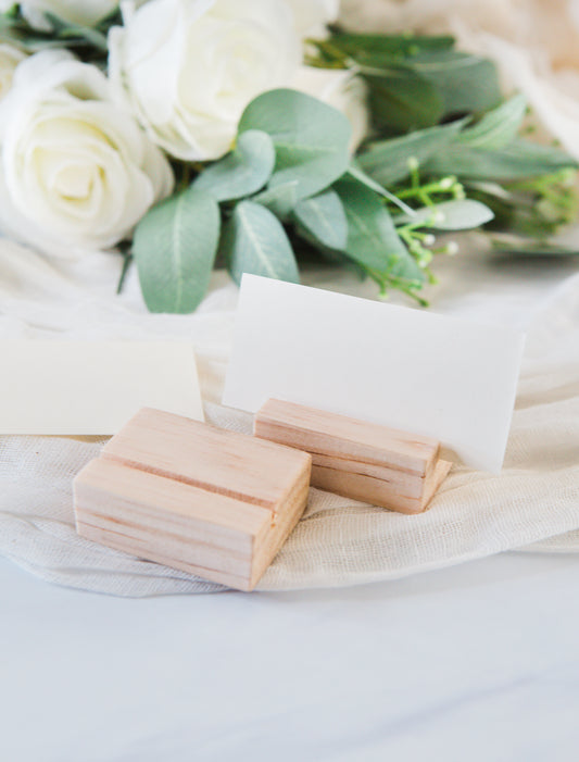 Wooden Place Card Holders - Wedding Decor Gifts