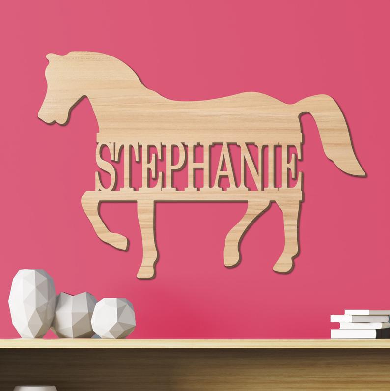 Horse Kids Name Sign