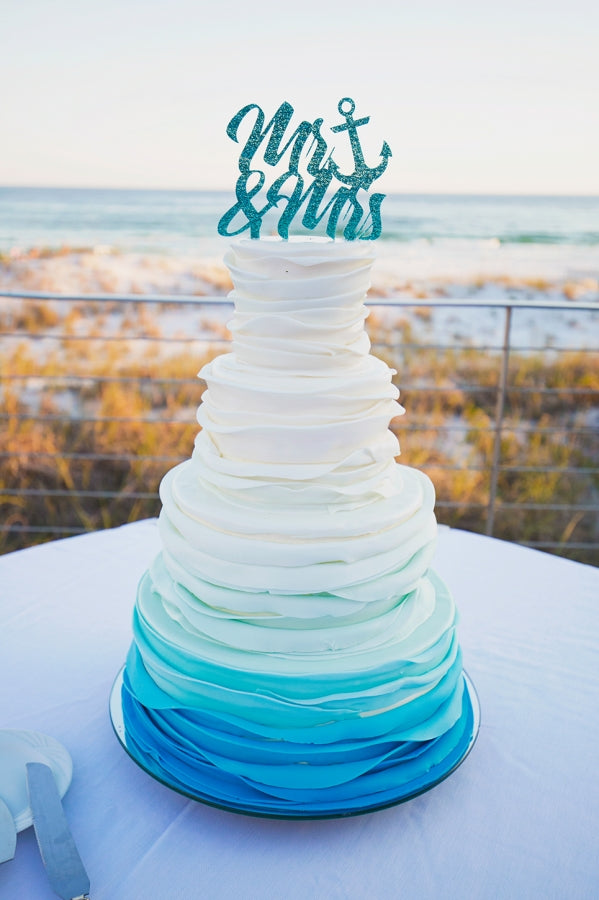 Nautical Wedding Cake Topper