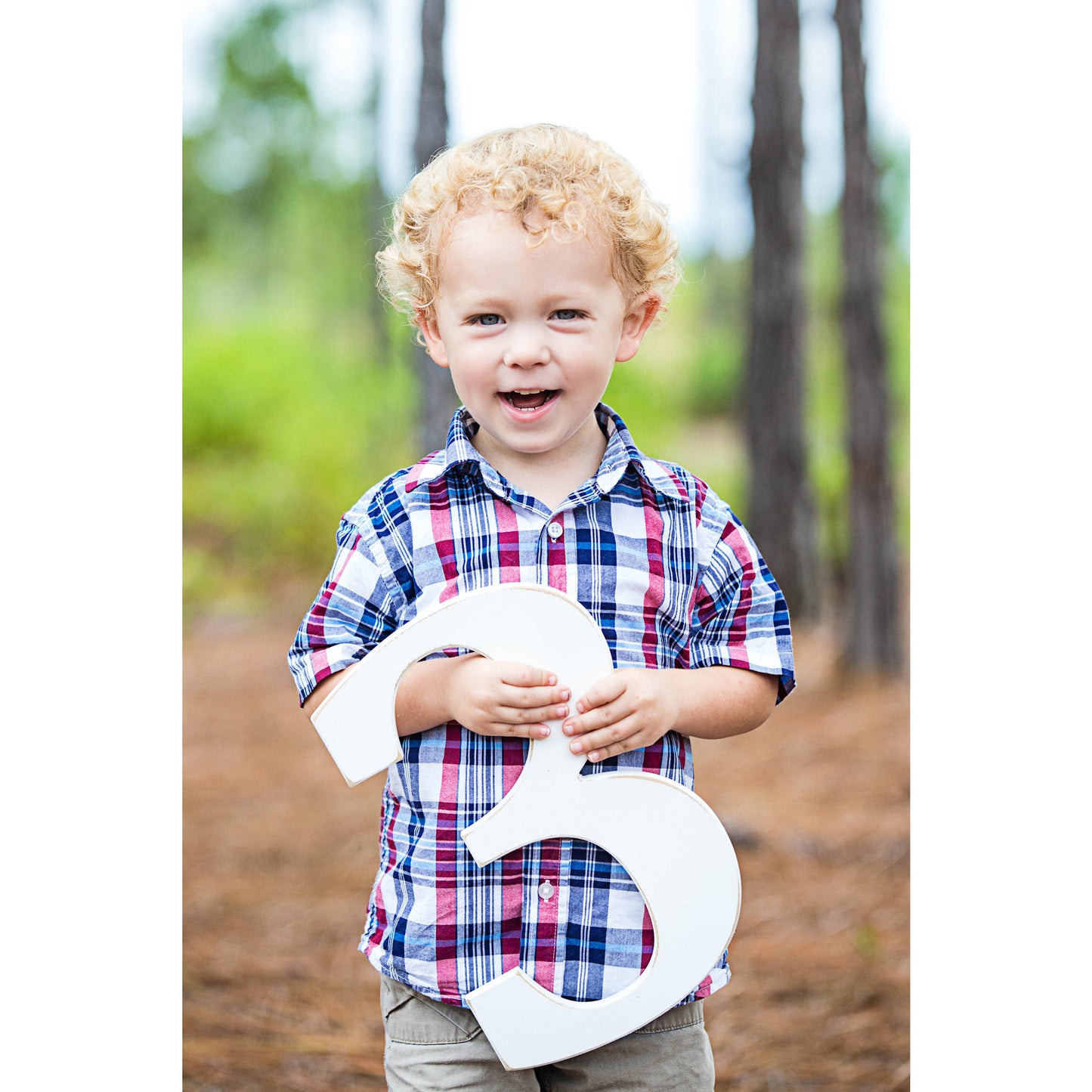 3 Sign Children's Photo Prop for 3rd Birthday - Wedding Decor Gifts