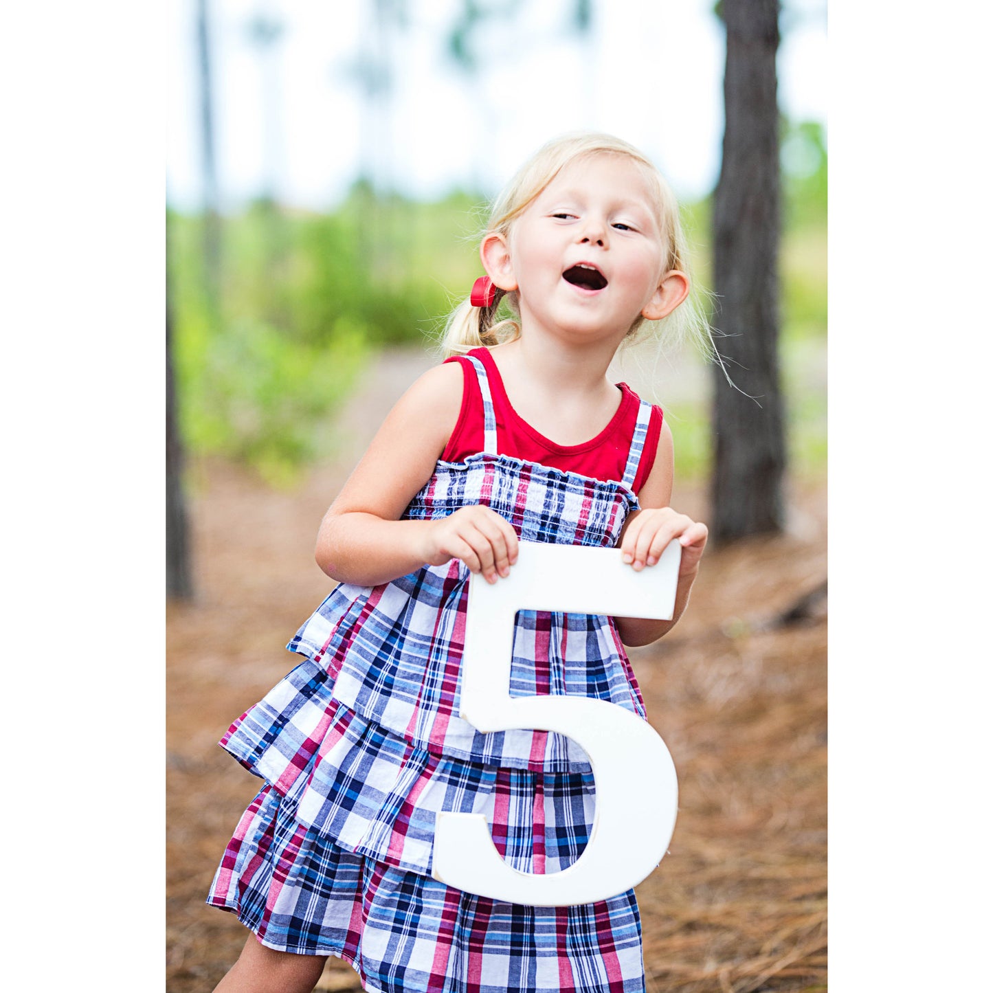 5 Sign Wooden Number Children's Photo Prop Five - Wedding Decor Gifts