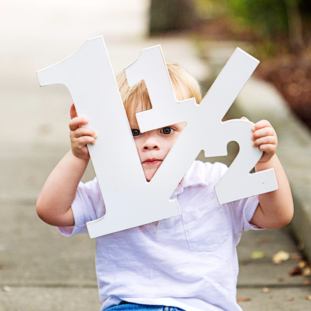 1 & 1/2 Toddler Photo Prop - Wedding Decor Gifts