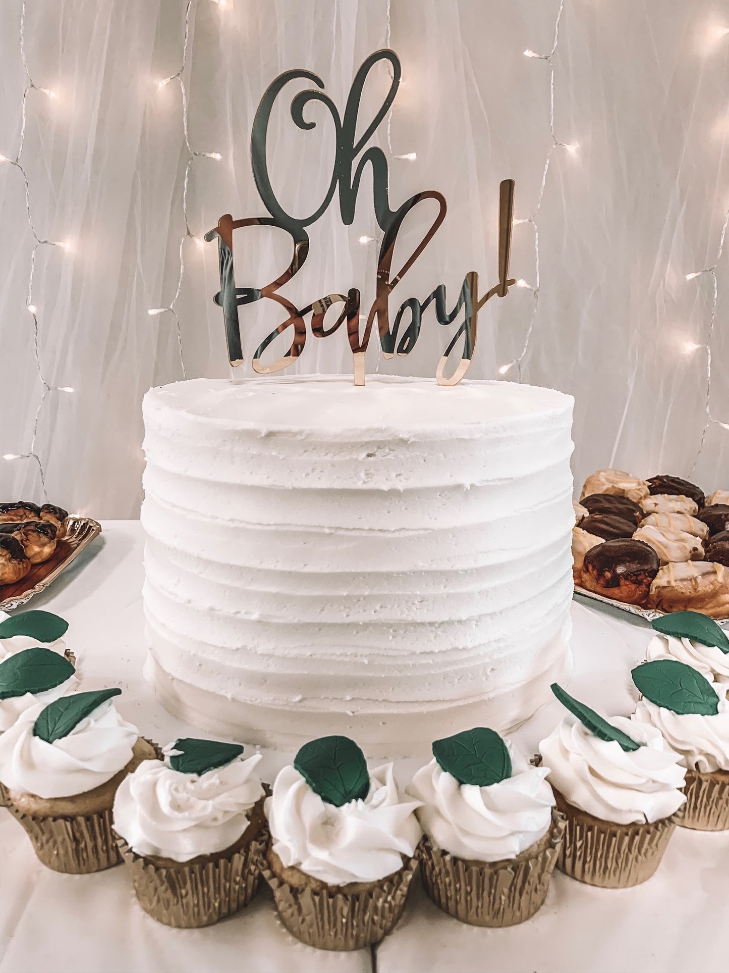 Oh Baby Shower Cake Topper
