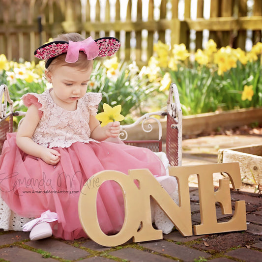 "ONE" Sign Photo Prop - 1st Birthday Sign - Wedding Decor Gifts